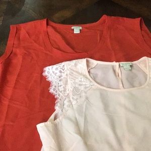 Bundle of 2 J Crew tops size 10
